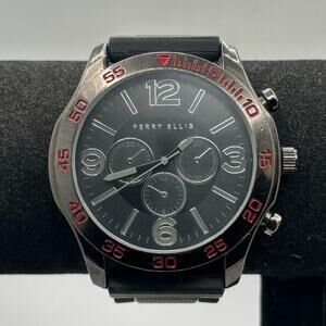 Black & Red Perry Ellis Men's Watch